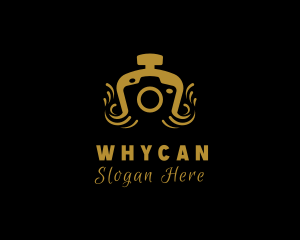 Gold Camera Photography Logo