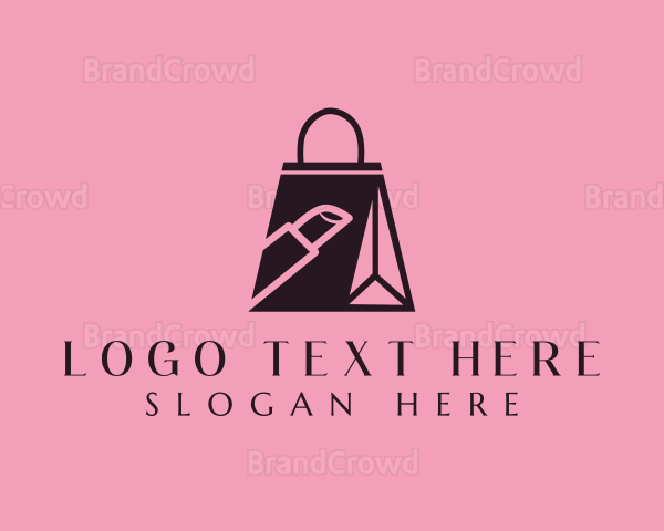 Lipstick Shopping Bag Logo