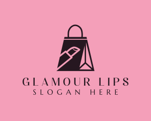 Lipstick - Lipstick Shopping Bag logo design