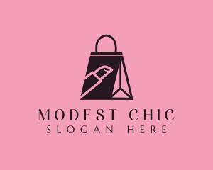 Lipstick Shopping Bag logo design