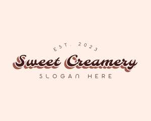 Retro Pastry Business logo design