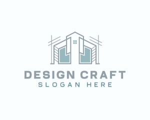  Architecture Property Blueprint logo design