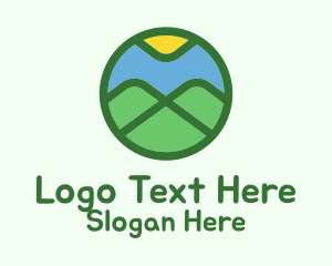 Outdoor Mountain  Badge  Logo