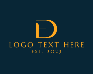 Golden - Elegant Calligraphy Business logo design