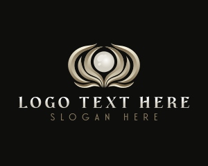 Clam Shell - Elegant Luxury Pearl logo design