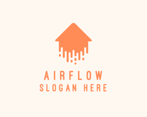 Generic Home Paint Arrow logo design