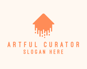 Generic Home Paint Arrow logo design