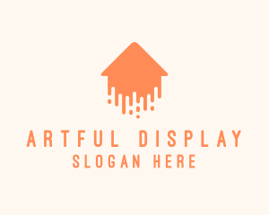 Generic Home Paint Arrow logo design