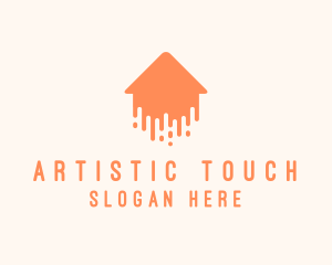 Generic Home Paint Arrow logo design