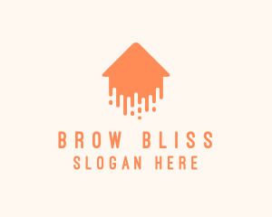 Generic Home Paint Arrow logo design