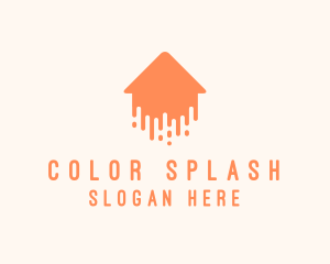 Generic Home Paint Arrow logo design