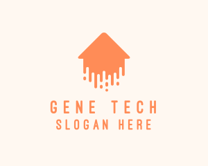 Generic Home Paint Arrow logo design