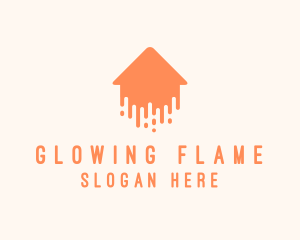 Generic Home Paint Arrow logo design