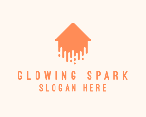 Generic Home Paint Arrow logo design