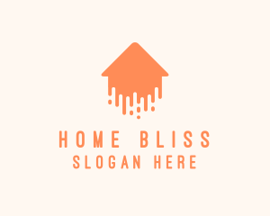 Generic Home Paint Arrow logo design