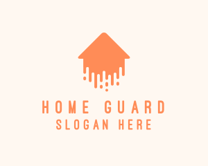 Generic Home Paint Arrow logo design