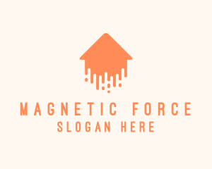 Generic Home Paint Arrow logo design