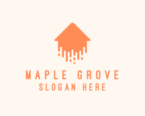 Generic Home Paint Arrow logo design