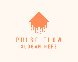 Generic Home Paint Arrow logo design