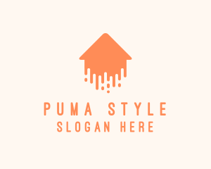 Generic Home Paint Arrow logo design