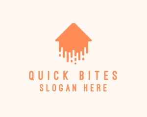 Generic Home Paint Arrow logo design