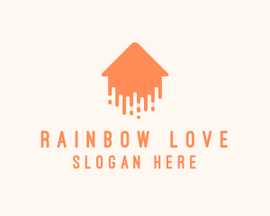 Generic Home Paint Arrow logo design