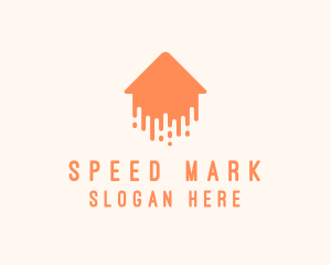 Generic Home Paint Arrow logo design