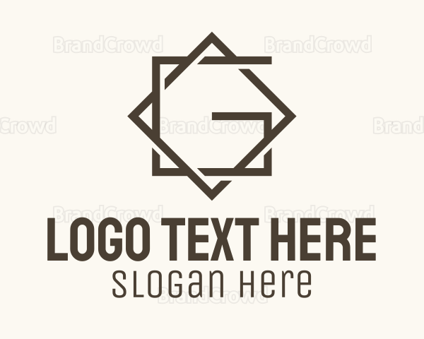 Monoline Ornament Letter G Logo