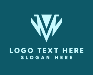Letter MV - Abstract Modern Company logo design