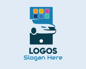 Mobile Application - Car Online App logo design