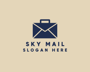 Envelope Mail Briefcase  logo design