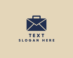 Envelope Mail Briefcase  logo design