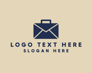 Brief - Envelope Mail Briefcase logo design