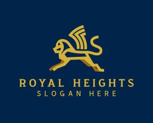 Royal Lion Wing logo design