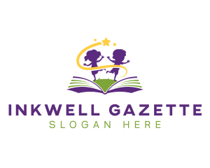 Publication - Book Children Learning logo design