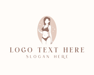 Waxing - Bikini Woman Fashion logo design