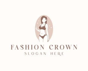 Bikini Woman Fashion  logo design