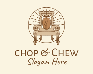 Chair - Coffee Throne Cafe logo design