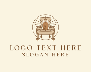 Antique - Coffee Throne Cafe logo design