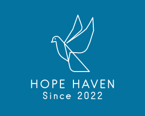 Flying Dove Aviary logo design