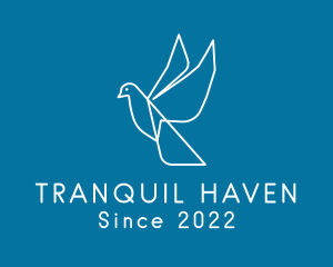 Peaceful - Flying Dove Aviary logo design