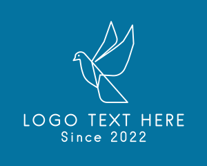 Pigeon - Flying Dove Aviary logo design