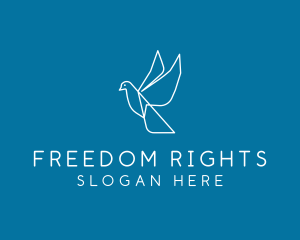 Flying Dove Freedom logo design