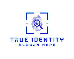 Identity - Detective Fingerprint Scan logo design