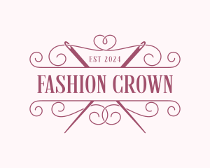 Fashion Dressmaker Needle logo design