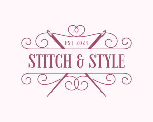 Fashion Dressmaker Needle logo design