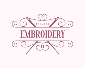 Fashion Dressmaker Needle logo design