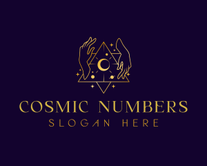 Cosmic Hands Tarot logo design