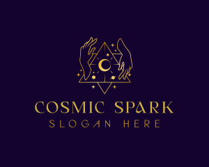 Cosmic Hands Tarot logo design