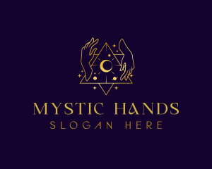 Cosmic Hands Tarot logo design